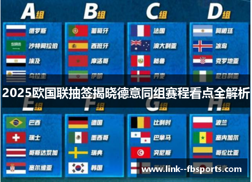 2025欧国联抽签揭晓德意同组赛程看点全解析 2025欧国联抽签揭晓德意同组赛程看点全解析